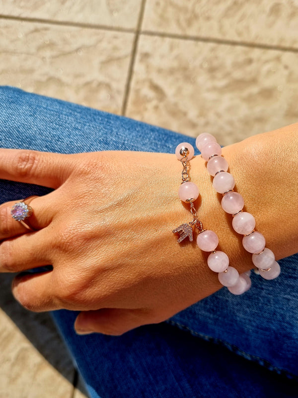 Bracciale quarzo rosa