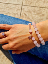 Bracciale rock rosa