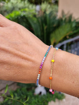 Bracciale tennis multicolor