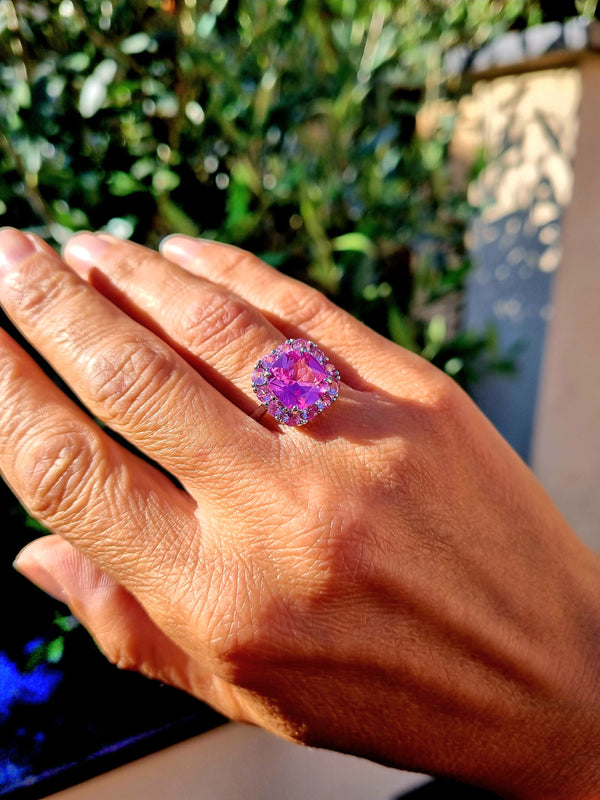 Anello principessa fucsia