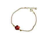 Bracciale fiore rosso