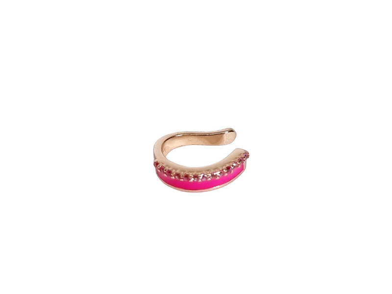 Ear cuff fucsia