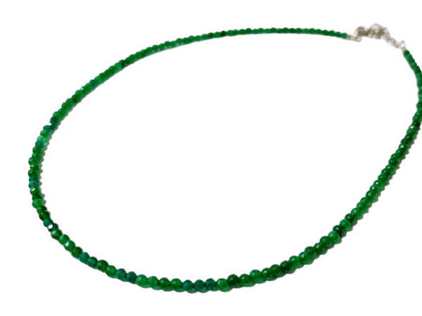 Collana agata verde