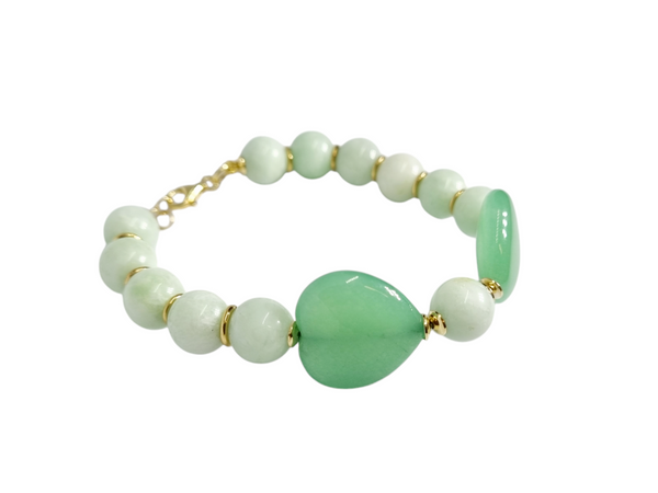 Bracciale cuore verde