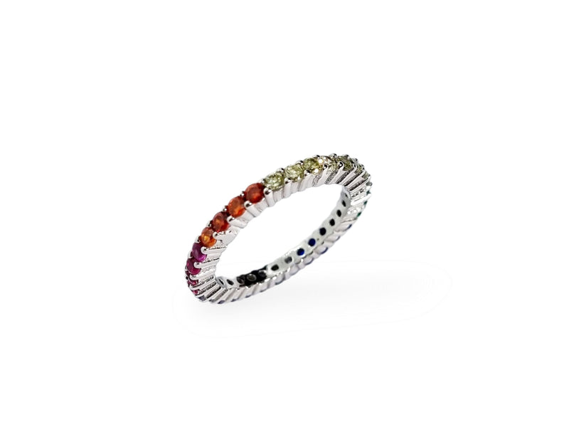 Anello veretta multicolor